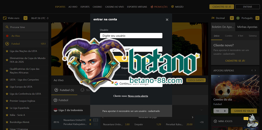 betano login